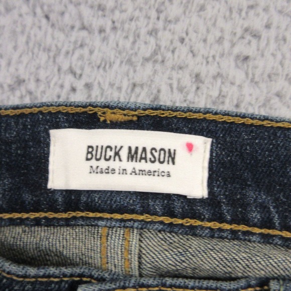Buck Mason 12 Month Wash Slim Fit Stretch Jean size 28 x 34 Tall Skinny Blue NEW - Picture 5 of 13